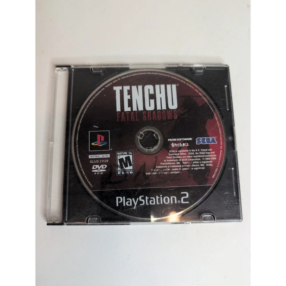 Tenchu Fatal Shadows PlayStation 2 PS2 Disc Only